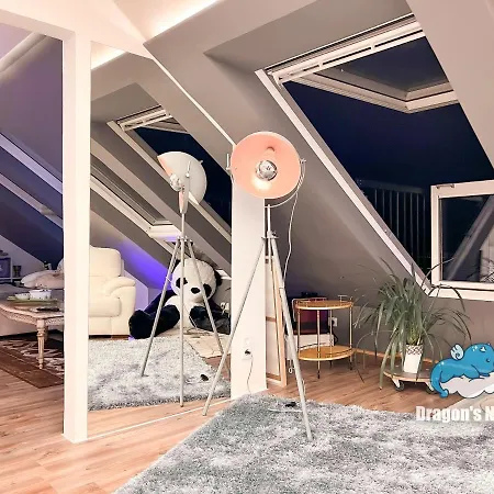 Dragon's Nest: Cozy & Modern Attic Loft Nuremberg Apartment