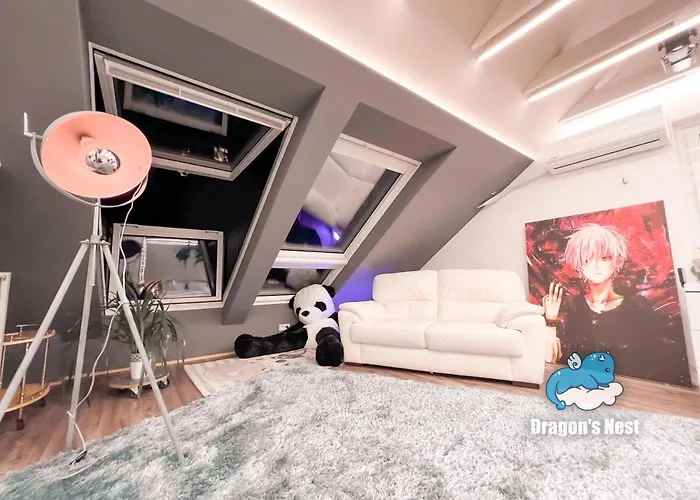 Dragon's Nest: Cozy & Modern Attic Loft Nuremberg Schwaig bei Nürnberg